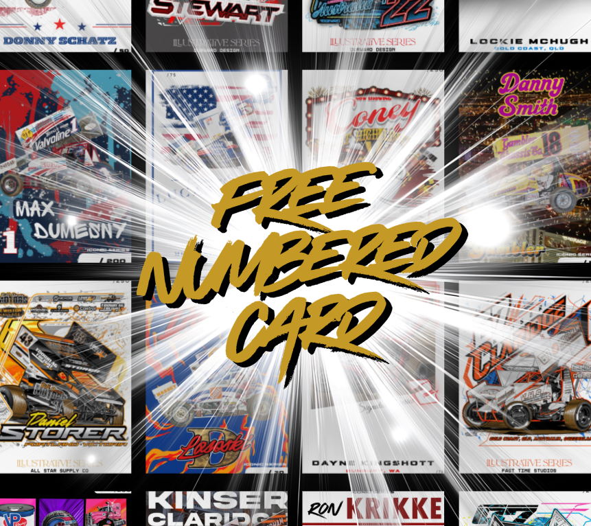 Free Numbered Card (1 for every $300 spent*)